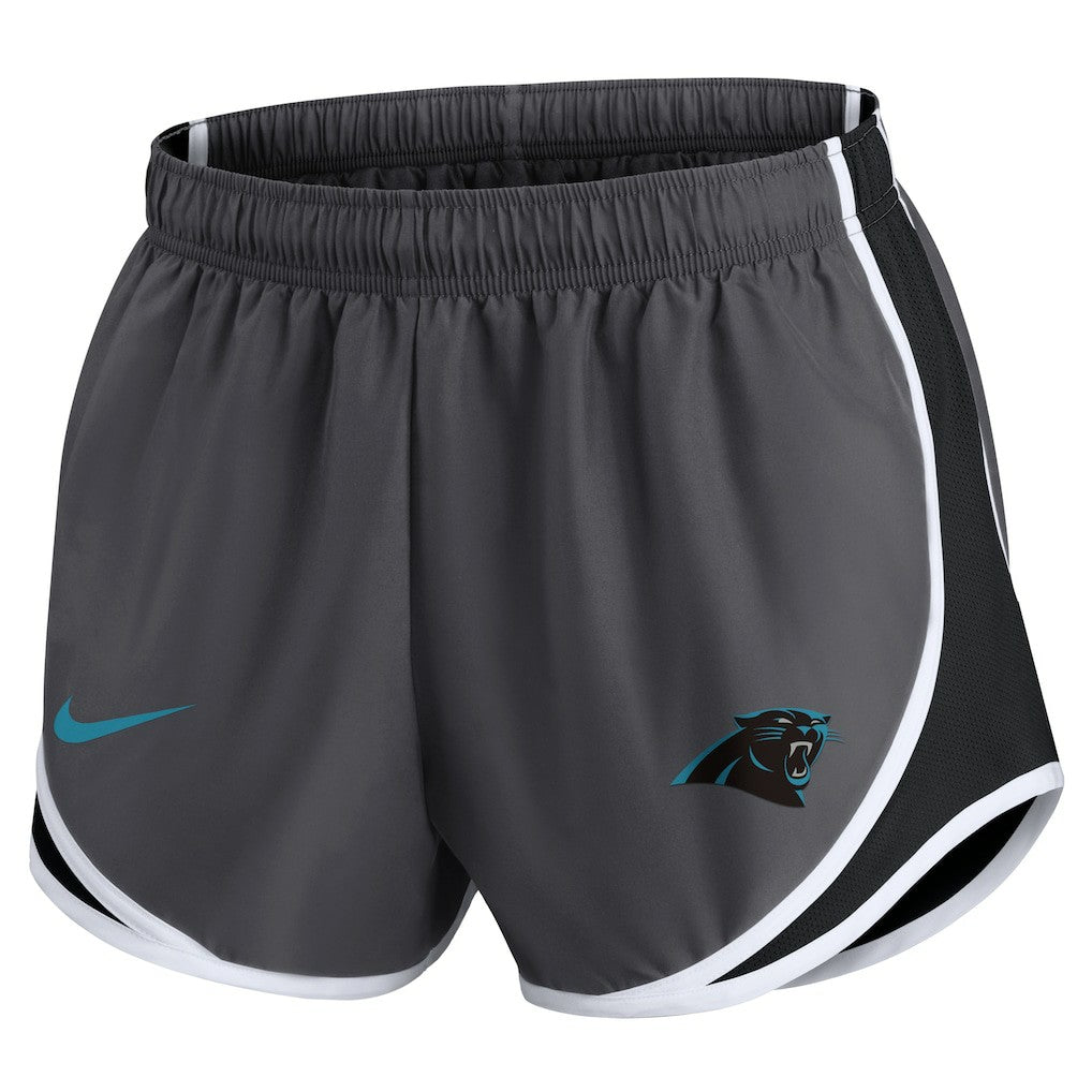 Carolina Panthers Women's Team Logo Performance Tempo Shorts Charcoal
