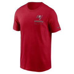 Tampa Bay Buccaneers Sideline Infograph Lockup Performance T-Shirt Red
