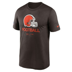 Cleveland Browns Sideline Infograph Performance T-Shirt Brown