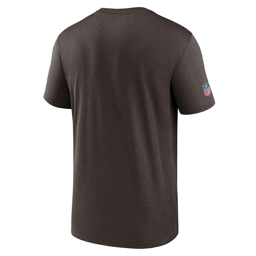 Cleveland Browns Sideline Infograph Performance T-Shirt Brown