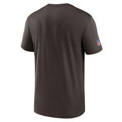 Cleveland Browns Sideline Infograph Performance T-Shirt Brown