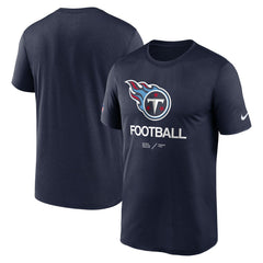 Tennessee Titans Sideline Infograph Performance T-Shirt Navy