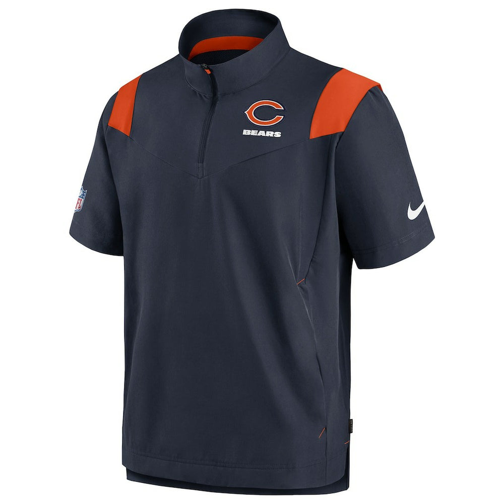 Chicago Bears Sideline Coaches Chevron Lockup Pullover Top Navy