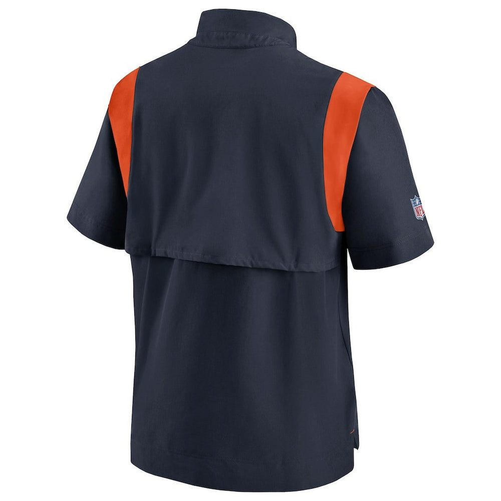 Chicago Bears Sideline Coaches Chevron Lockup Pullover Top Navy