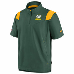 Green Bay Packers Sideline Coaches Chevron Lockup Pullover Top Kelly Green