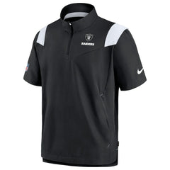 Las Vegas Raiders Sideline Coaches Chevron Lockup Pullover Top Black