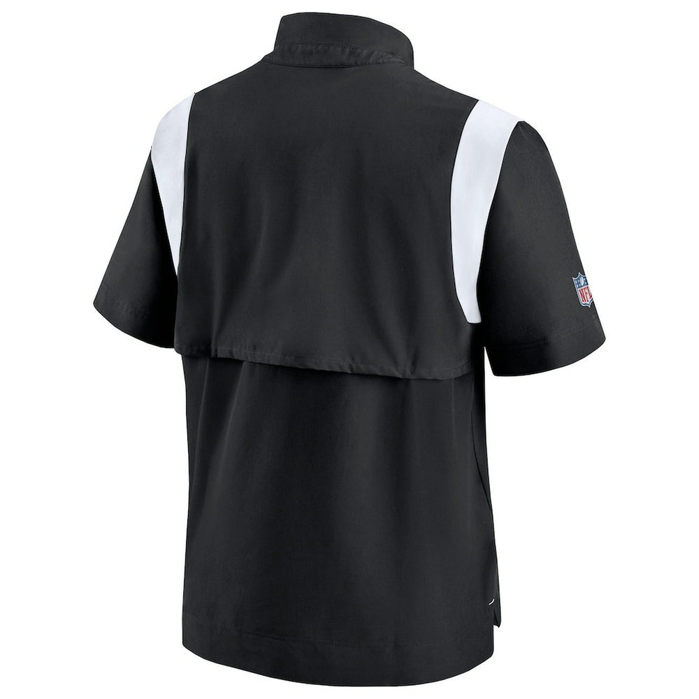 Las Vegas Raiders Sideline Coaches Chevron Lockup Pullover Top Black