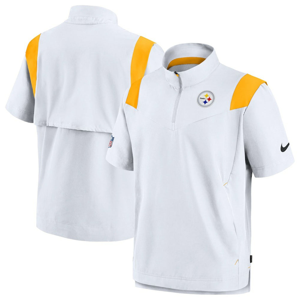 Pittsburgh Steelers Sideline Coaches Chevron Lockup Pullover Top White