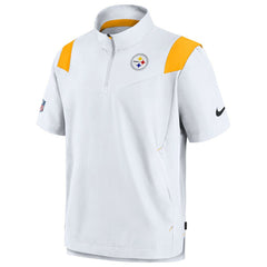 Pittsburgh Steelers Sideline Coaches Chevron Lockup Pullover Top White