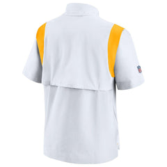 Pittsburgh Steelers Sideline Coaches Chevron Lockup Pullover Top White