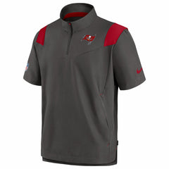 Tampa Bay Buccaneers Sideline Coaches Chevron Lockup Pullover Top Pewter