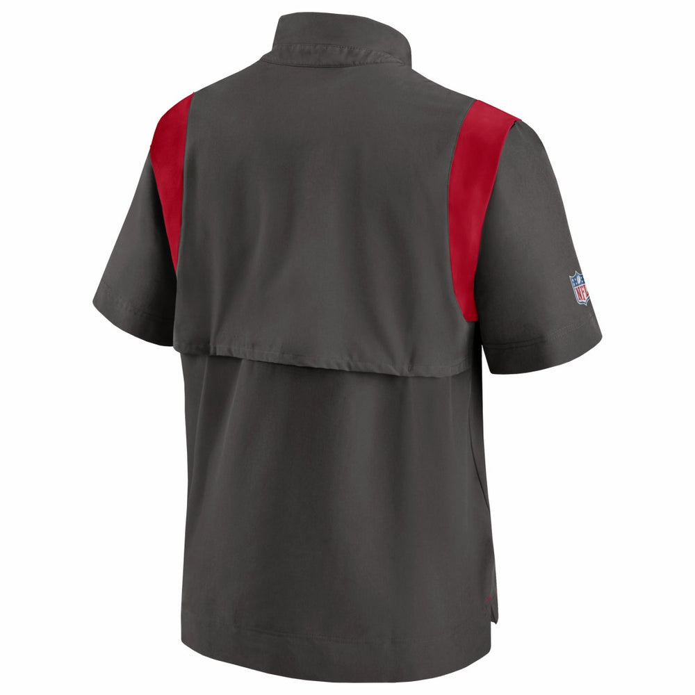 Tampa Bay Buccaneers Sideline Coaches Chevron Lockup Pullover Top Pewter