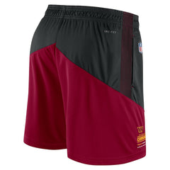 Washington Commanders Sideline Primary Lockup Performance Shorts Black/Burgundy