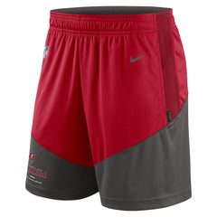 Tampa Bay Buccaneers Sideline Primary Lockup Performance Shorts Red/Pewter