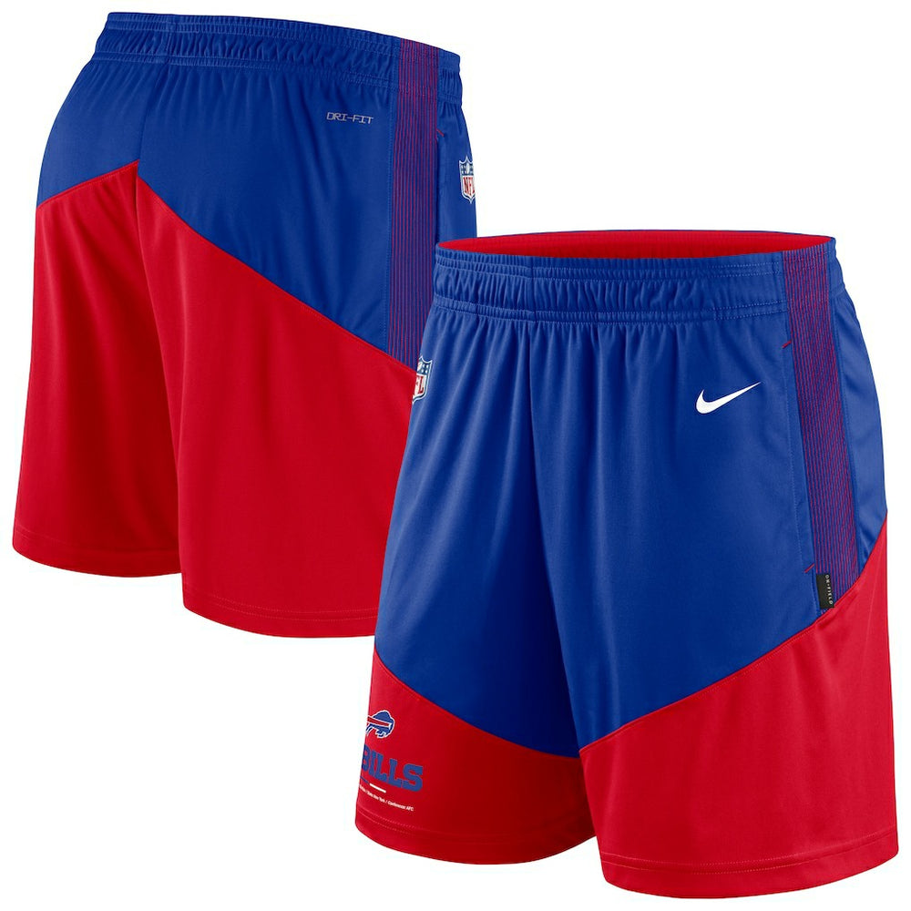 Buffalo Bills Sideline Primary Lockup Performance Shorts Royal/Red