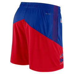 Buffalo Bills Sideline Primary Lockup Performance Shorts Royal/Red