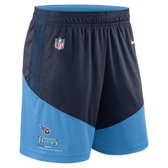 Tennessee Titans Sideline Primary Lockup Performance Shorts Navy/Light Blue