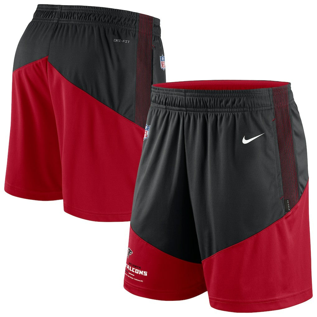 Atlanta Falcons Sideline Primary Lockup Performance Shorts Black/Red