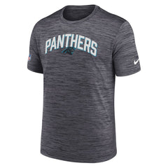 Carolina Panthers Sideline Velocity Athletic Stack Performance T-Shirt Black
