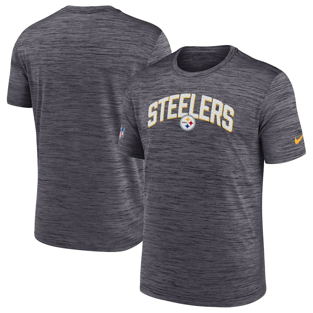 Pittsburgh Steelers Sideline Velocity Athletic Stack Performance T-Shirt Black