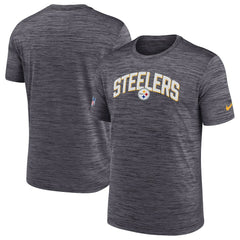 Pittsburgh Steelers Sideline Velocity Athletic Stack Performance T-Shirt Black