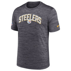 Pittsburgh Steelers Sideline Velocity Athletic Stack Performance T-Shirt Black