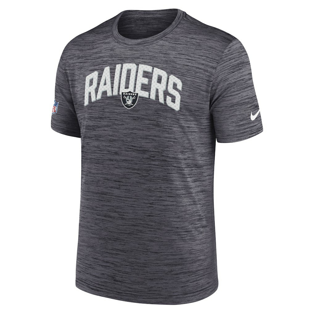 Las Vegas Raiders Sideline Velocity Athletic Stack Performance T-Shirt Black