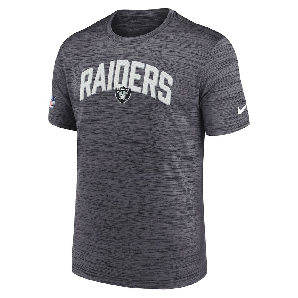 Las Vegas Raiders Sideline Velocity Athletic Stack Performance T-Shirt Black