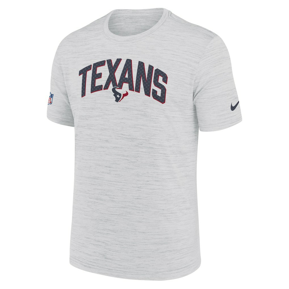Houston Texans Sideline Velocity Athletic Stack Performance T-Shirt White