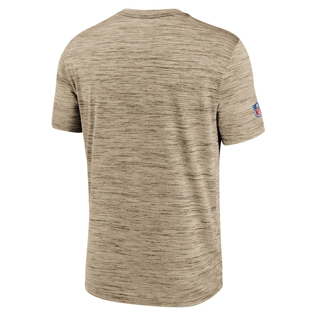 Cleveland Browns Sideline Velocity Athletic Stack Performance T-Shirt Brown