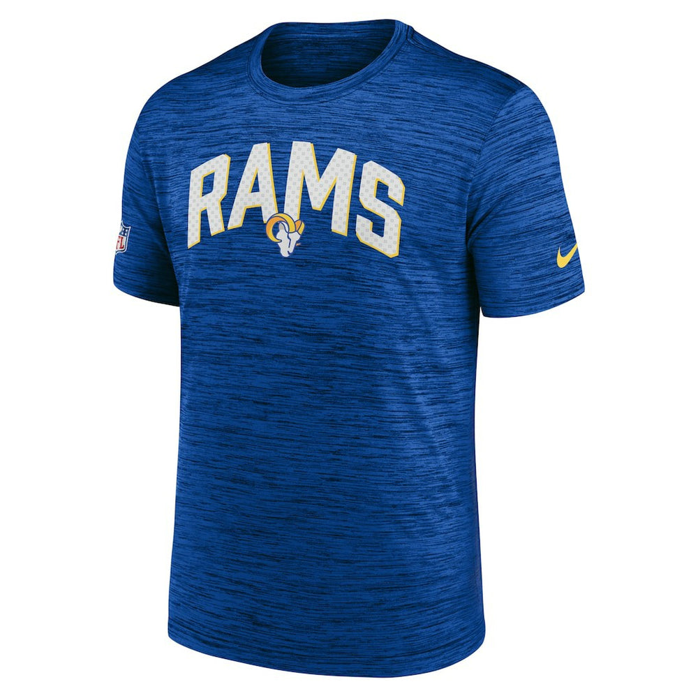 Los Angeles Rams Sideline Velocity Athletic Stack Performance T-Shirt Royal