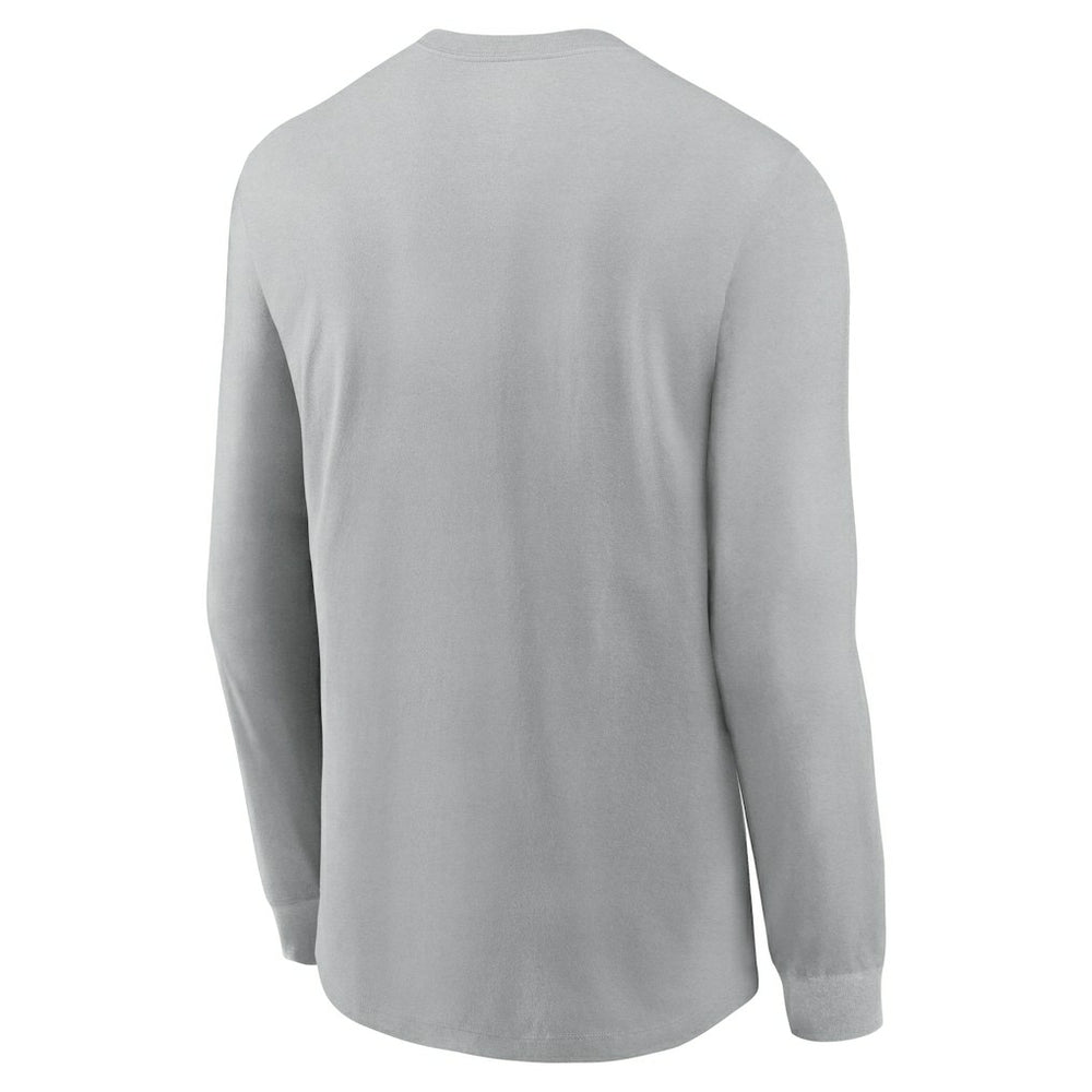 Cleveland Browns Sideline Infograph Lock Up Performance Long Sleeve T-Shirt Silver