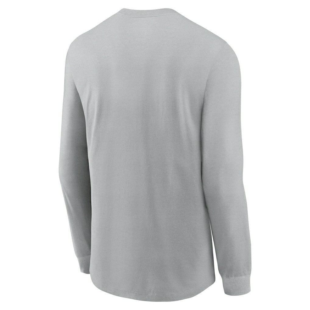 Arizona Cardinals Sideline Infograph Lock Up Performance Long Sleeve T-Shirt Gray