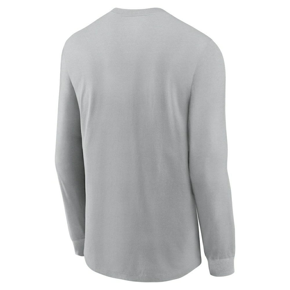Arizona Cardinals Sideline Infograph Lock Up Performance Long Sleeve T-Shirt Gray