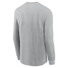 Arizona Cardinals Sideline Infograph Lock Up Performance Long Sleeve T-Shirt Gray