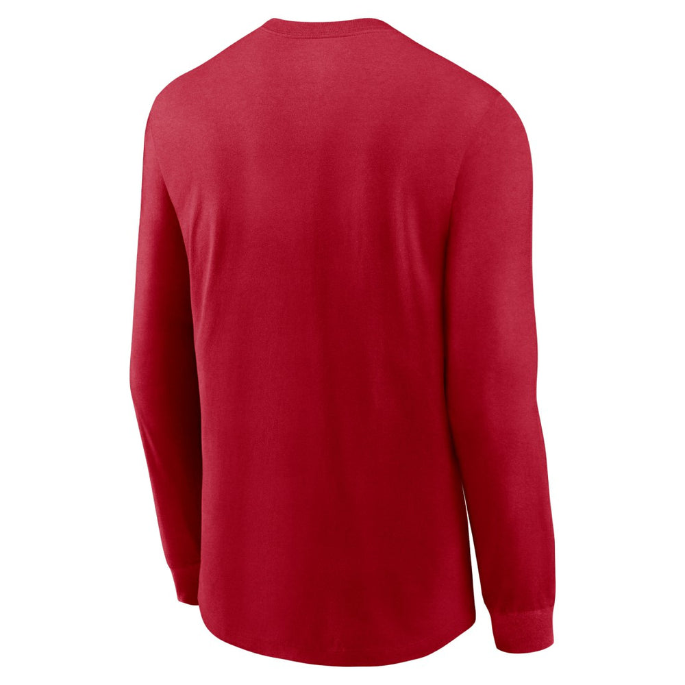 Tampa Bay Buccaneers Sideline Infograph Lock Up Performance Long Sleeve T-Shirt Red
