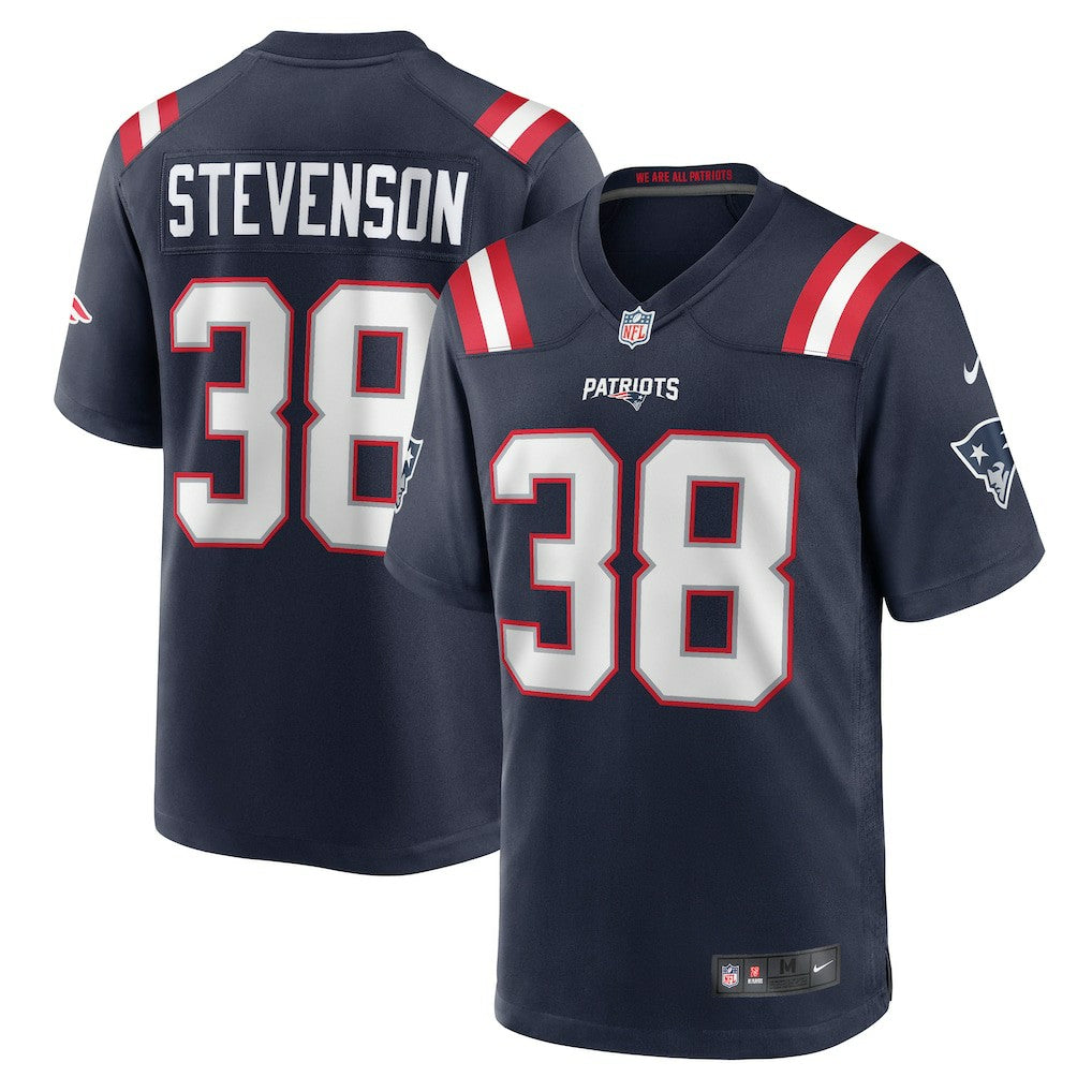 NFL Rhamondre Stevenson New England Patriots Game Jersey - Navy