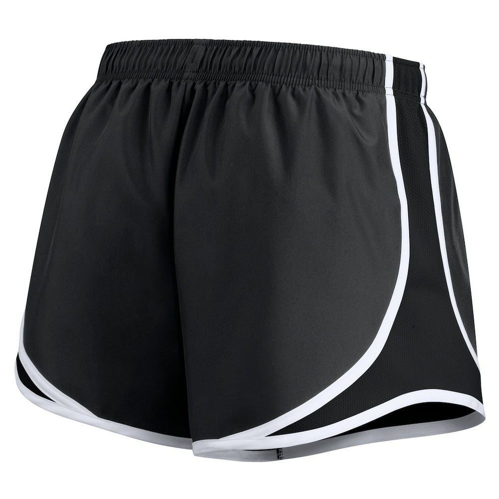 San Francisco 49ers Women's Plus Size Logo Performance Tempo Shorts Charcoal
