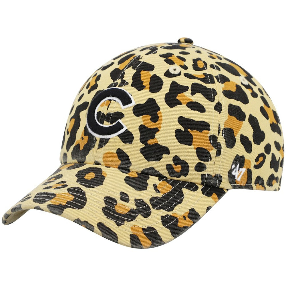 Chicago Cubs '47 Women's Bagheera Cheetah Clean up Adjustable Hat - Tan Hats