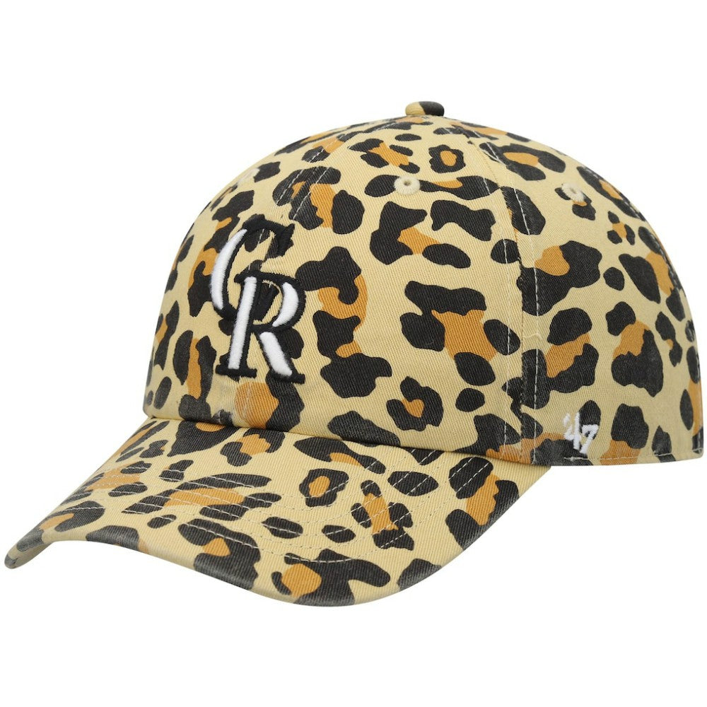 Colorado Rockies '47 Women's Bagheera Cheetah Clean up Adjustable Hat - Tan Hats