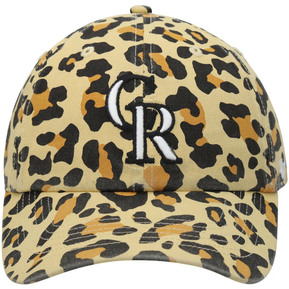 Colorado Rockies '47 Women's Bagheera Cheetah Clean up Adjustable Hat - Tan Hats