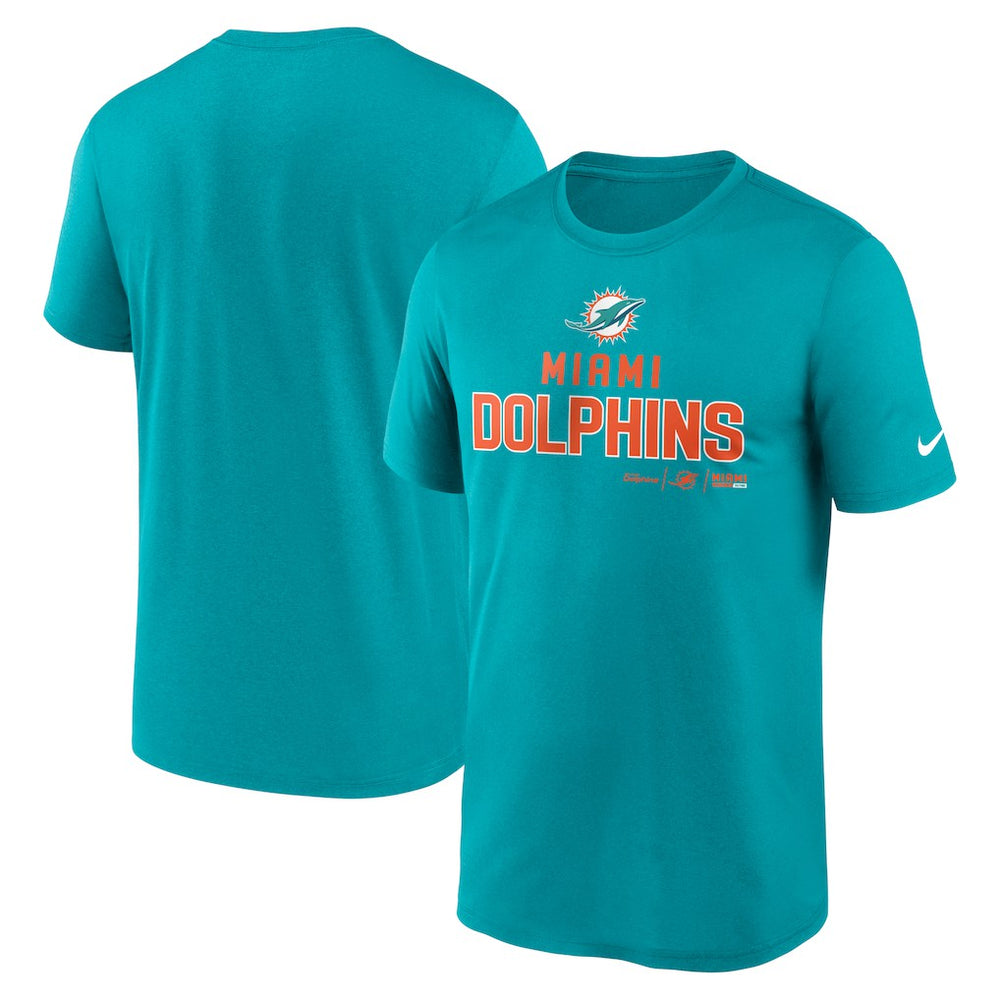 Miami Dolphins Legend Community Performance T-Shirt Aqua