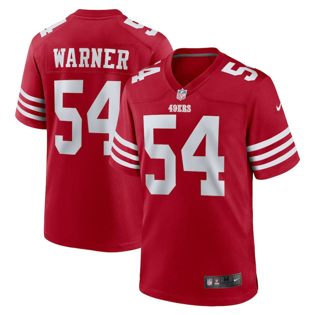 Fred Warner San Francisco 49ers Team Game Player Jersey Scarlet
