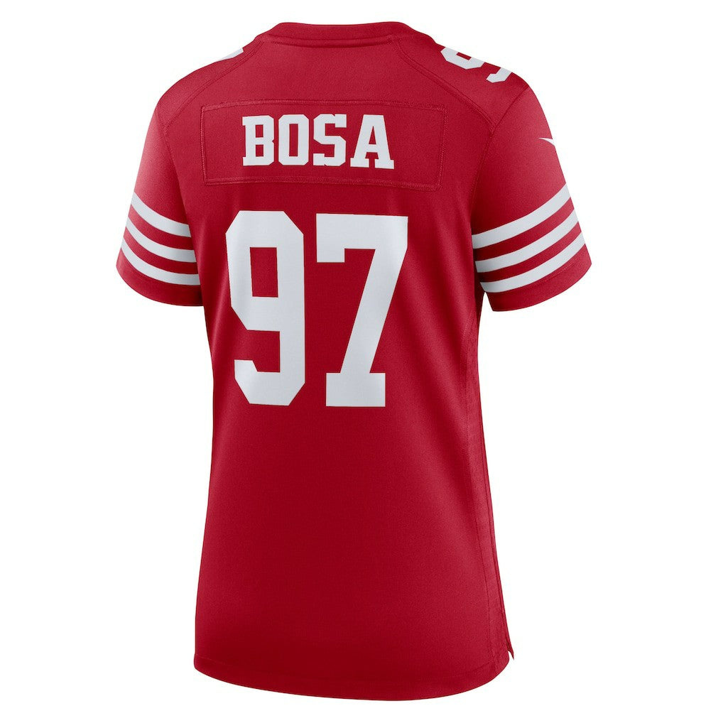 Nick Bosa San Francisco 49ers Women's Team Game Player Jersey Scarlet