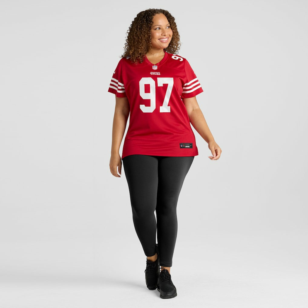 Nick Bosa San Francisco 49ers Women's Team Game Player Jersey Scarlet