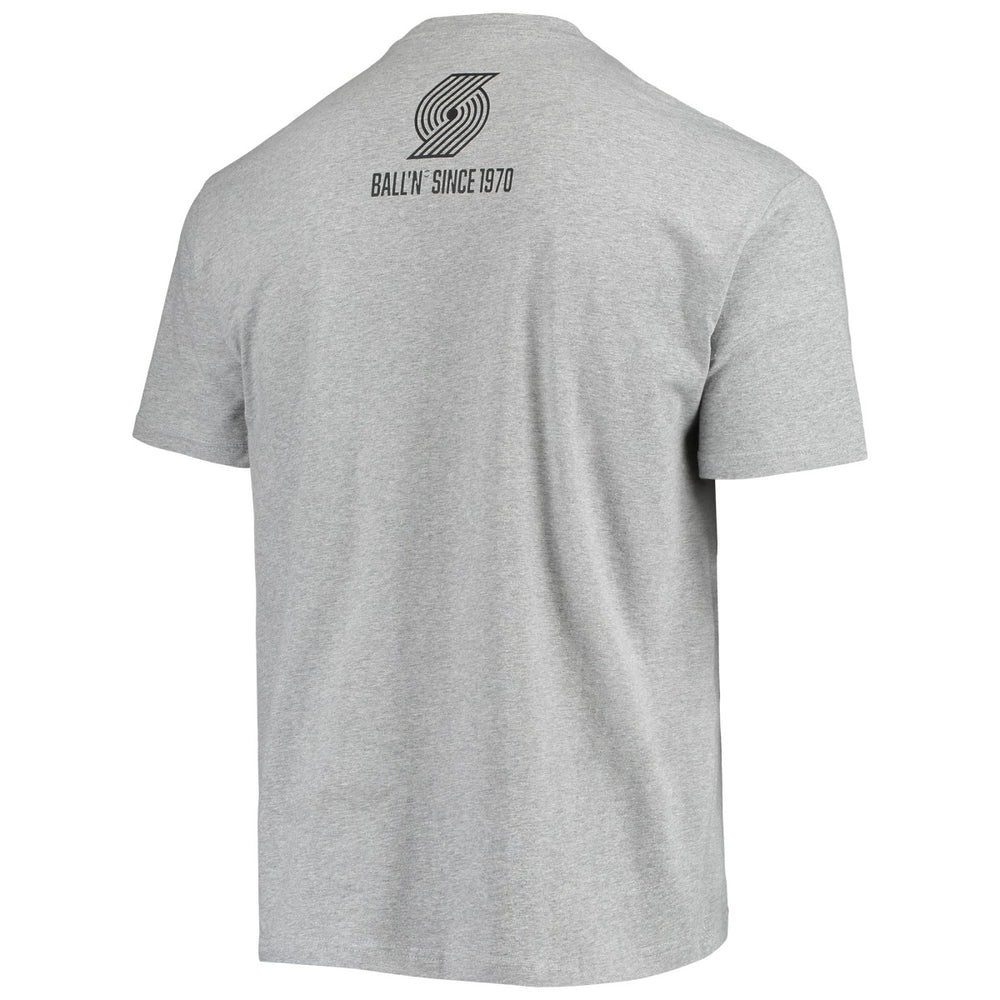 Portland Trail Blazers BALL'N Since 1970 T-Shirt Heathered Gray