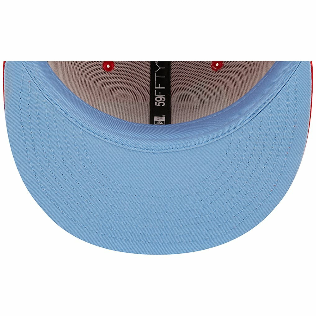 Kansas City Chiefs New Era Super Bowl IV Pop Sweat 59FIFTY Fitted Hat Red