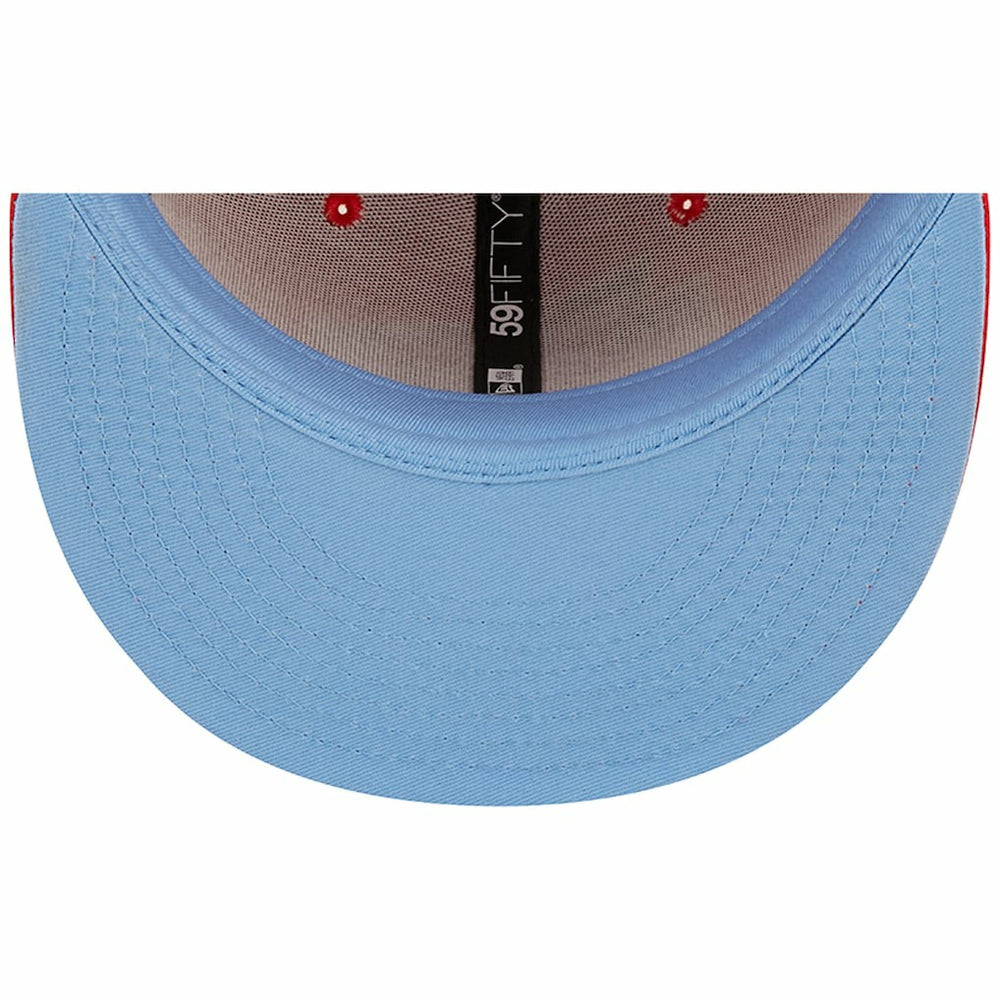 Kansas City Chiefs New Era Super Bowl IV Pop Sweat 59FIFTY Fitted Hat Red