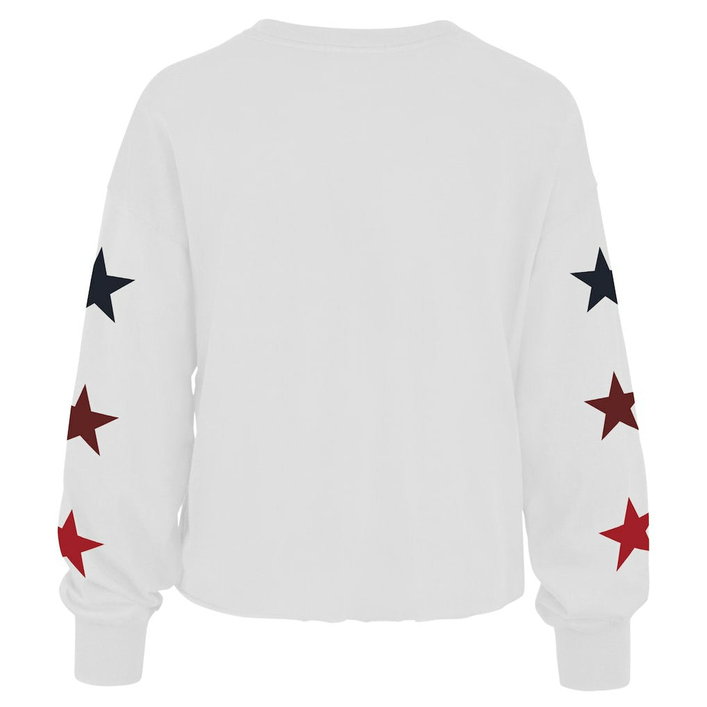 Brooklyn Nets '47 Women's 2021/22 City Edition Call Up Parkway Long Sleeve T-Shirt White