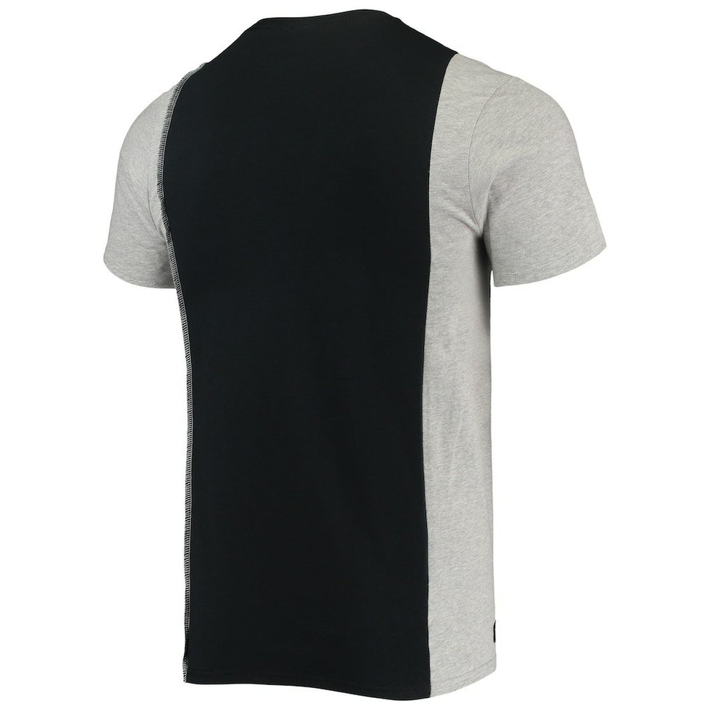Cleveland Browns Refried Apparel Sustainable Split T-Shirt Black/Heathered Gray